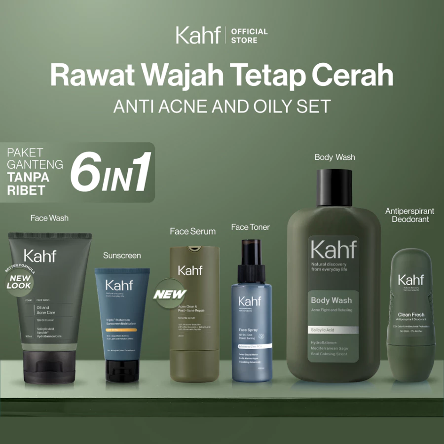 KAHF Bundle Skincare Pria 6in1 - Image 3