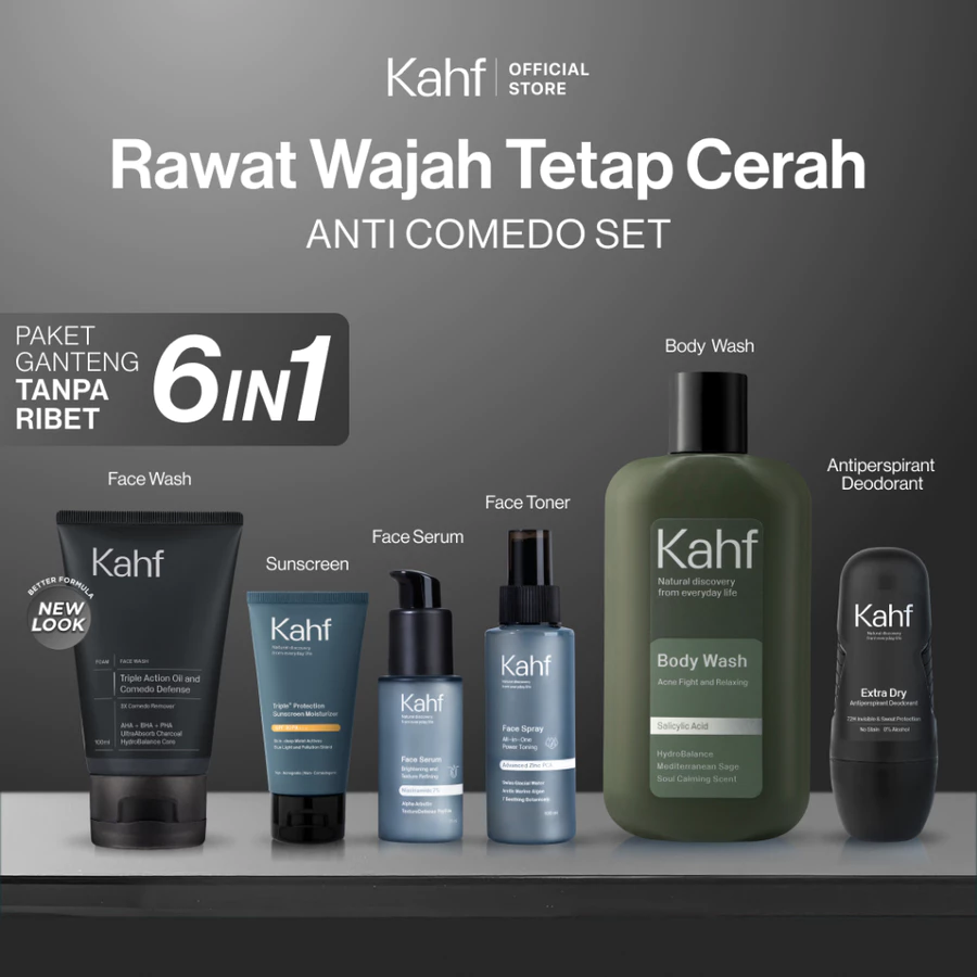 KAHF Bundle Skincare Pria 6in1 - Image 9