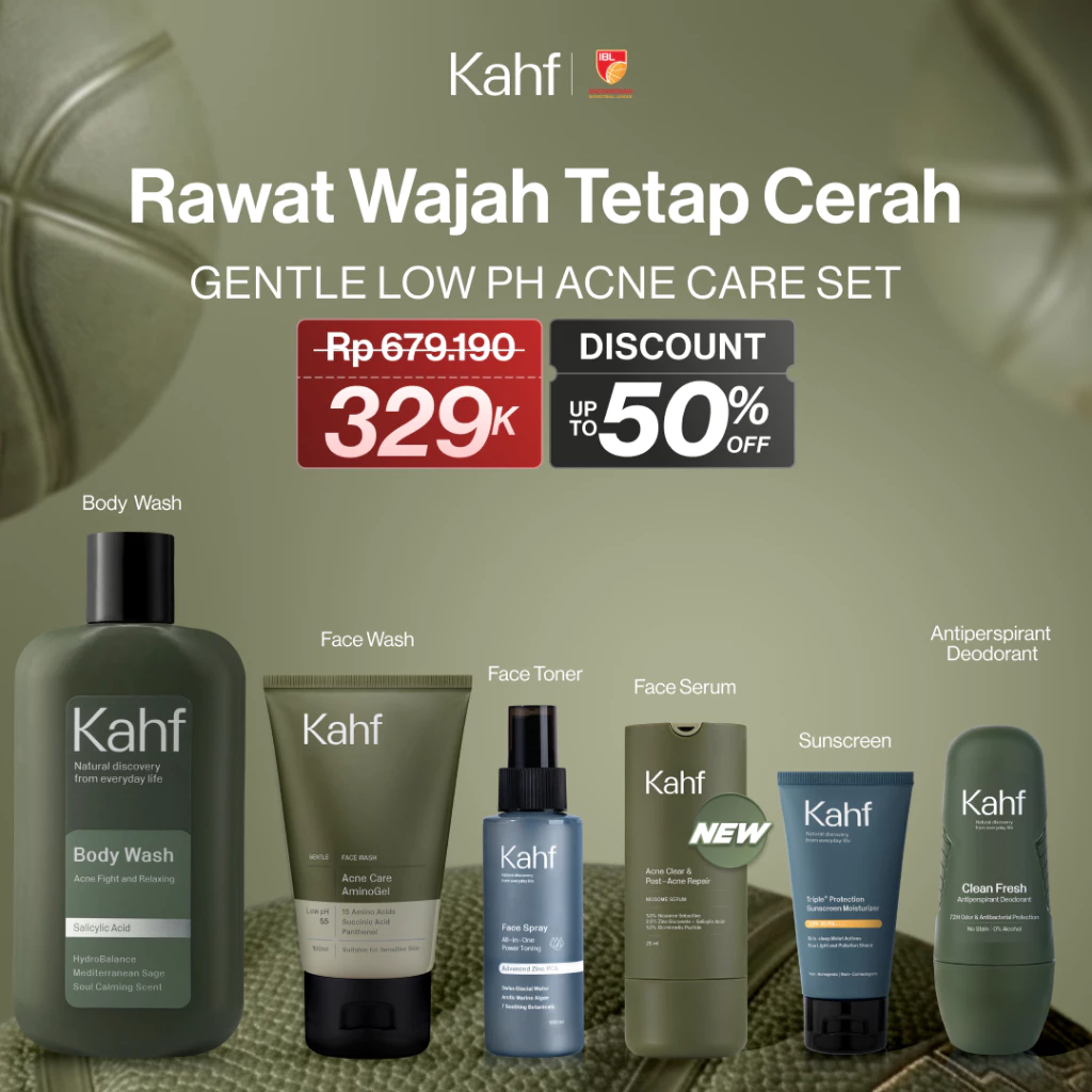 KAHF Bundle Skincare Pria 6in1